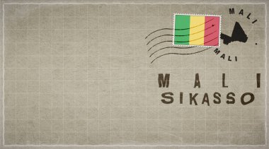 Mali Sikasso Eski Posta Zarfı, Posta Damgası