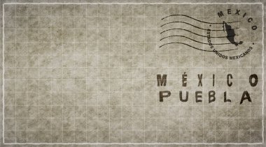 Meksika Puebla Posta Zarfı, Posta Damgası