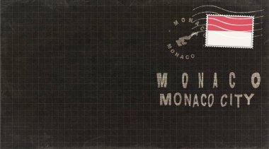 Monako Monako Şehir Posta Zarfı, Posta Damgası