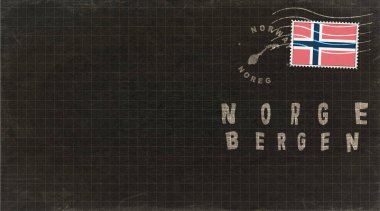 Norveç Bergen Posta Zarfı, Posta Damgası