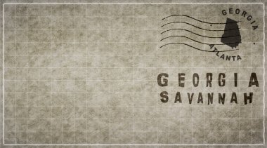 Georgia Savannah Posta Zarfı, Posta Damgası