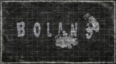 Antigua ve Barbuda Bolans Kiremit Tahta Tipografi Haritası