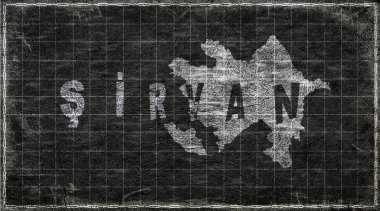 Azerbaycan Shirvan Kiremit Tahta Tipografi Haritası