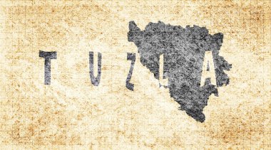 Bosna-Hersek Tuzla Çetesi Tipografi Haritası