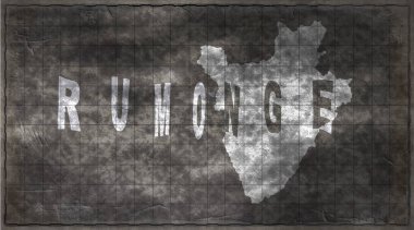 Burundi Rumonge Tebeşir Tahta Haritası