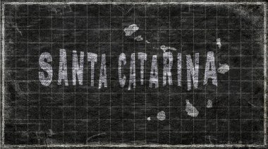 Cape Verde Santa Catarina Kiremit Tahta Tipografi Haritası