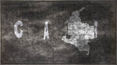 Kolombiya Cali Kiremit Tahta Tipografi Haritası