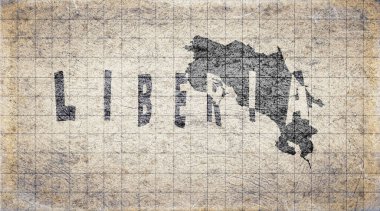 Kosta Rika Liberya Retro Tipografi Haritası