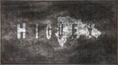 Dominik Cumhuriyeti Higuey Kiremit Tahta Haritası