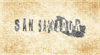 El Salvador San Salvador Kaya Tahtası Tipografi Haritası