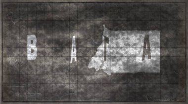 Ekvator Ginesi Batata Kiremit Tahta Tipografi Haritası