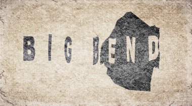 Eswatini Big Bend Retro Tipografi Haritası