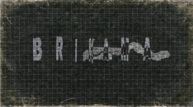 Gambiya Brikama Retro Tipografi Haritası