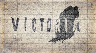 Grenada Victoria Retro Tipografi Haritası