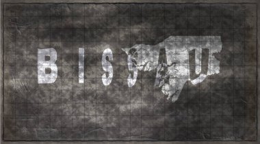 Gine Bissau Bissau Kiremit Tahta Tipografi Haritası