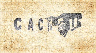 Gine Bissau Cacheu Kiremit Tahta Haritası