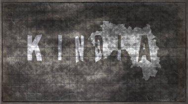 Gine Kindia Tebeşir Tahta Tipografi Haritası