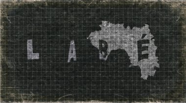 Gine Labe Retro Tipografi Haritası