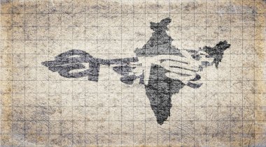 Hindistan Chennai Retro Tipografi Haritası