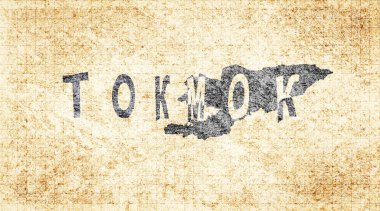 Kırgızistan Tokmok Kiremit Tahta Haritası