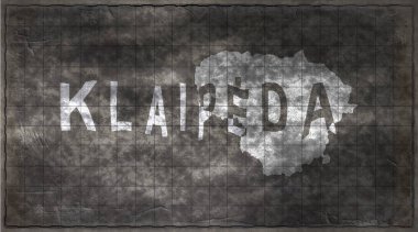 Litvanya Klaipeda Kiremit Tahta Tipografi Haritası