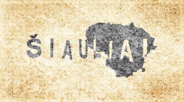 Litvanya Siauliai Kiremit Tahta Tipografi Haritası