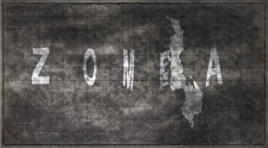 Malawi Zomba Kiremit Tahta Tipografi Haritası