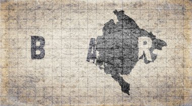 Karadağ 'ın Retro Tipografi Haritası