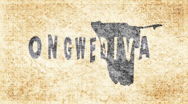 Namibya Ongwediva Kiremit Tahta Tipografi Haritası