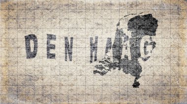 Hollanda Lahey Retro Tipografi Haritası