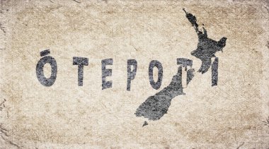 Yeni Zelanda Dunedin Retro Tipografi Haritası