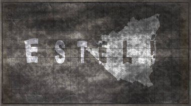 Nikaragua Esteli Kiremit Tahta Tipografi Haritası