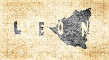 Nikaragua Leon Tebeşir Tahta Haritası