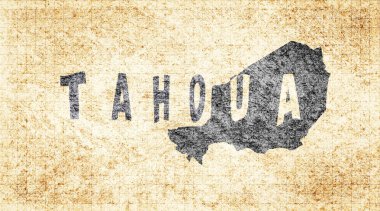 Nijer Tahoua Tebeşir Tahta Haritası