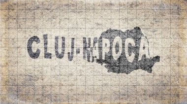 Romanya Cluj Napoca Retro Tipografi Haritası