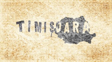 Romanya Timisoara Kiremit Tahta Tipografi Haritası