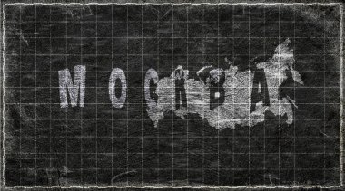 Rusya Moskova Kiremit Tahta Tipografi Haritası