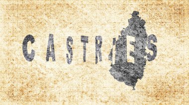 Saint Lucia Castries Tebeşir Tahtası Tipografi Haritası