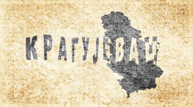 Sırbistan Kragujevac Çetesi Tipografi Haritası