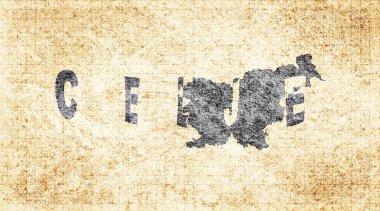 Slovenya Celje Kiremit Tahta Tipografi Haritası