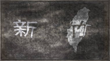 Tayvan Hsinchu Kiremit Tahta Haritası