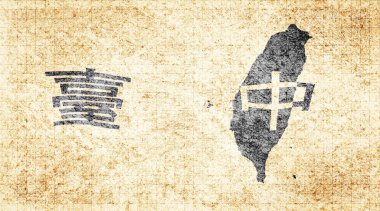 Tayvan Taichung Kaya Tahtası Tipografi Haritası