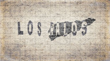 Doğu Timor Los Palos Retro Tipografi Haritası