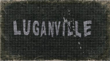 Vanuatu Luganville Retro Tipografi Haritası