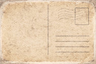 Boşluğu Kopyalayan Vintage Boş Kartpostal Şablonu