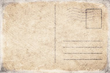 Boşluğu Kopyalayan Vintage Boş Kartpostal Şablonu