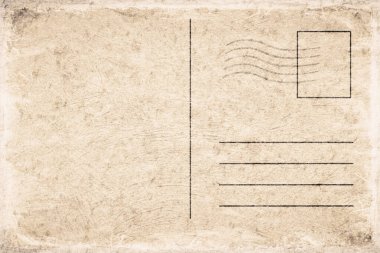 Boşluğu Kopyalayan Vintage Boş Kartpostal Şablonu