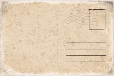 Boşluğu Kopyalayan Vintage Boş Kartpostal Şablonu