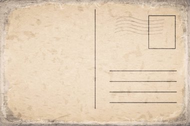 Boşluğu Kopyalayan Vintage Boş Kartpostal Şablonu