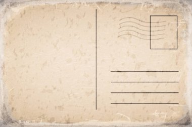 Boşluğu Kopyalayan Vintage Boş Kartpostal Şablonu